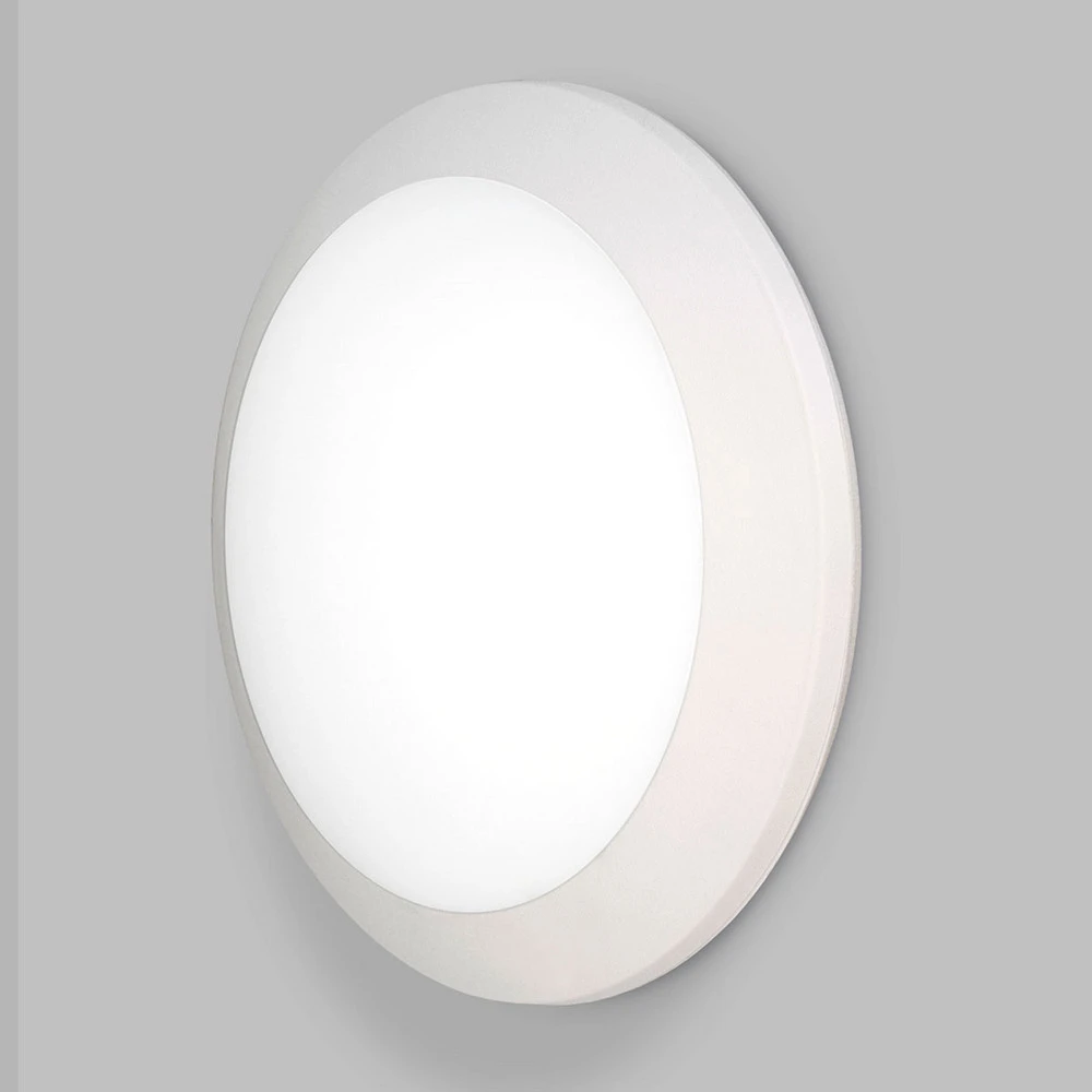 Applique d'ext. LED Umberta Ø 35cm blanche 11W CCT en verre opalin