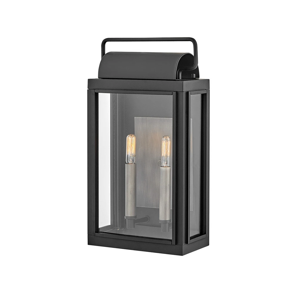 Applique d’extérieur Sag Harbour, 2 lampes noire pour salle de bain IP44