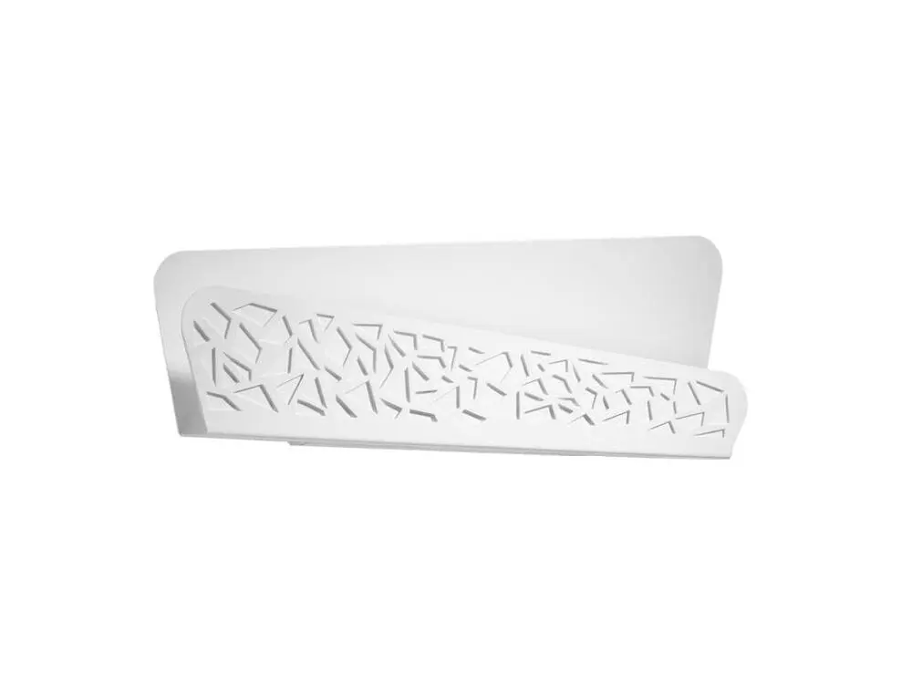Applique encastrable Applique moderne en Acier, VINYLE - 2 sources lumineuses - L.40 x H.15 cm - blanc