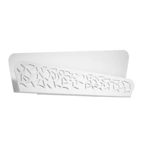 Applique encastrable Applique moderne en Acier, VINYLE - 2 sources lumineuses - L.40 x H.15 cm - blanc