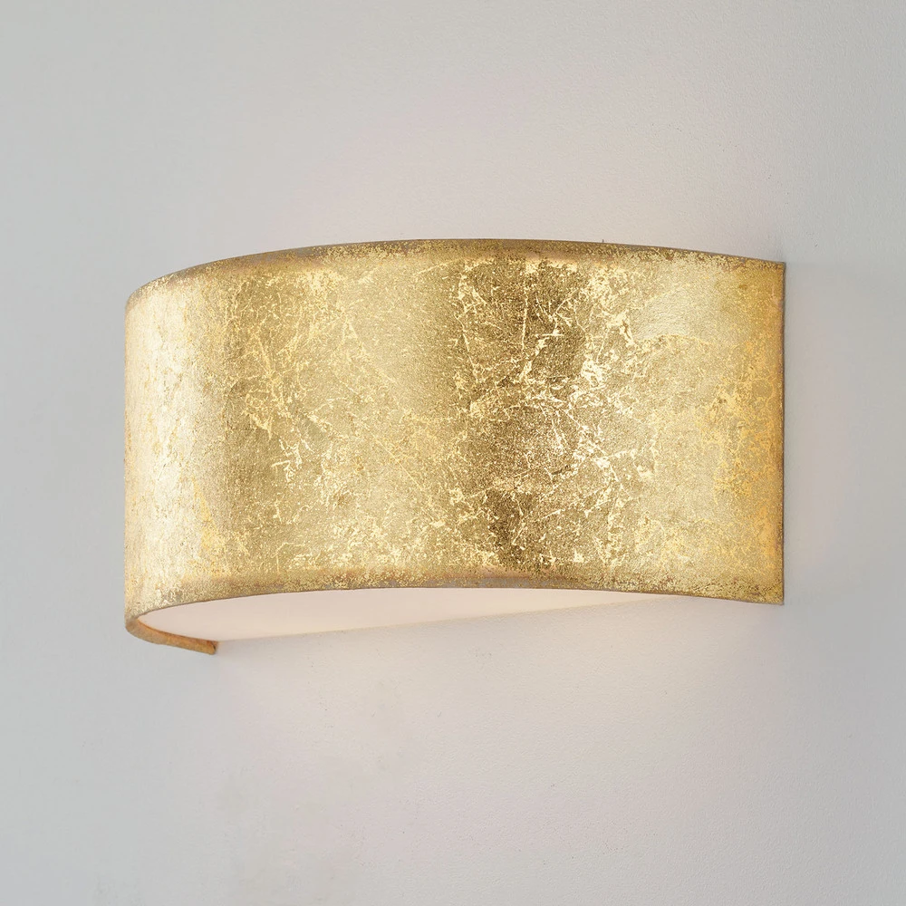 Applique LED Alea avec feuille d'or dimmable avec interrupteur intégré