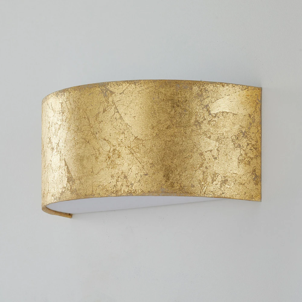 Applique LED Alea avec feuille d'or dimmable avec interrupteur intégré