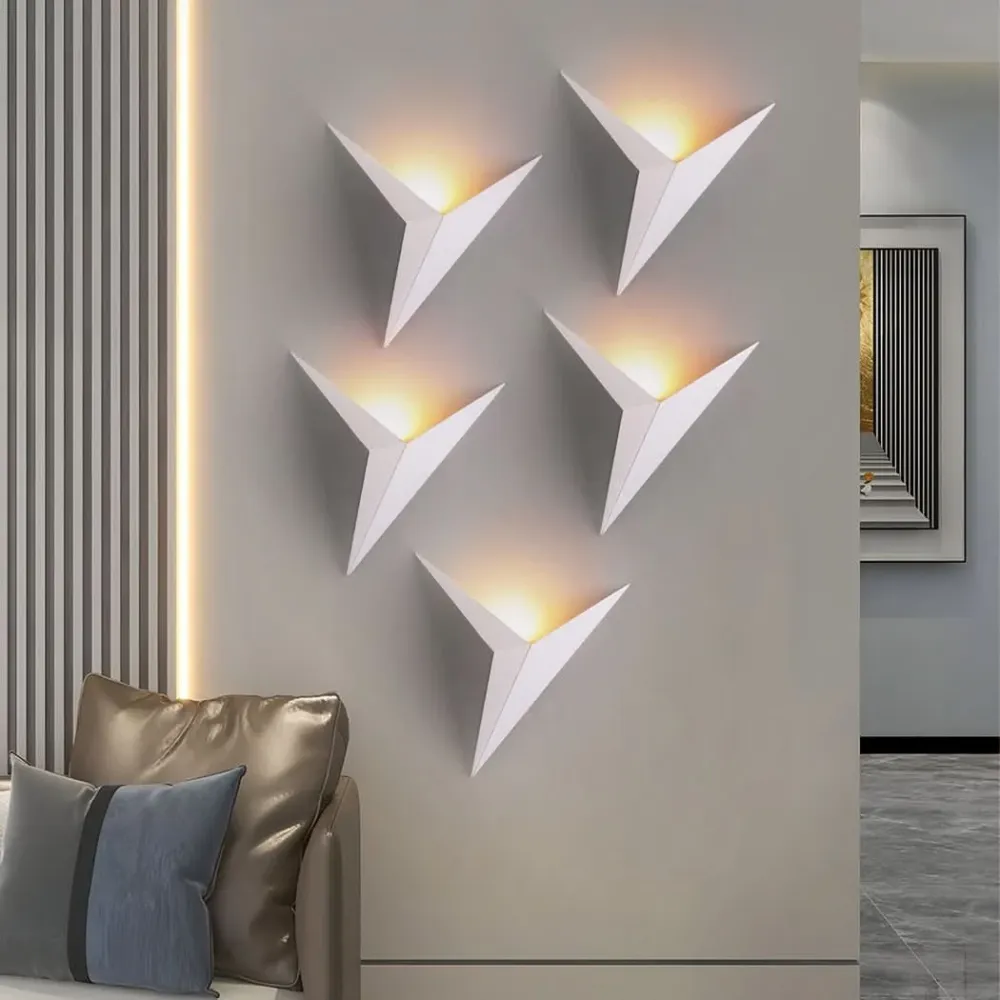 Applique à LED intégrée Applique Murale Blanche au Design Minimaliste | Nela
