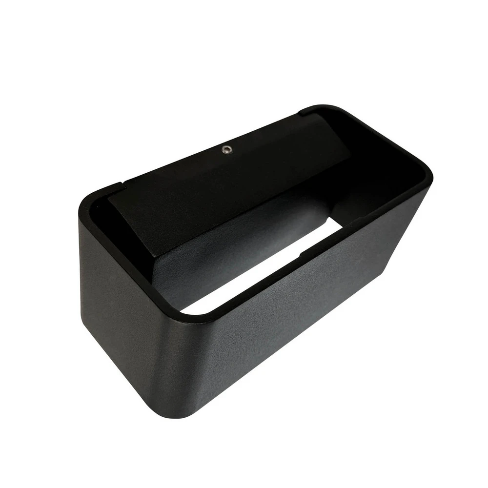 Applique à LED intégrée Dyberg Larsen Applique murale LED d'extérieur Saturn, noir, 14,7 cm