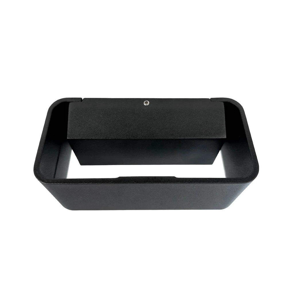 Applique à LED intégrée Dyberg Larsen Applique murale LED d'extérieur Saturn, noir, 14,7 cm