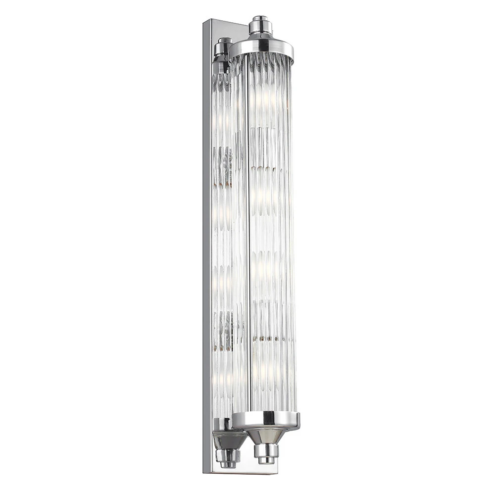 Applique LED Paulson IP44 1 lampe hauteur 73,7 cm pour miroir de salle de bain