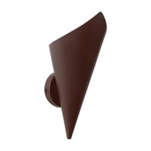 Applique métal acier marron 25 cm. avec interrupteur intégré