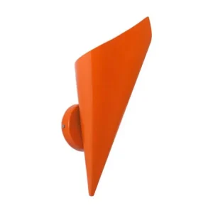 Applique métal acier orange 25 cm. - Montage Facile