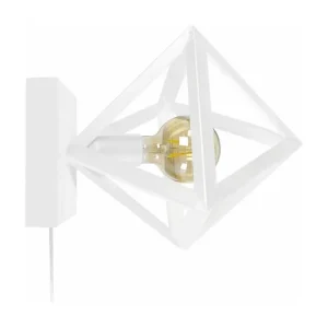 Applique métal blanc 80cm. avec fixation invisible