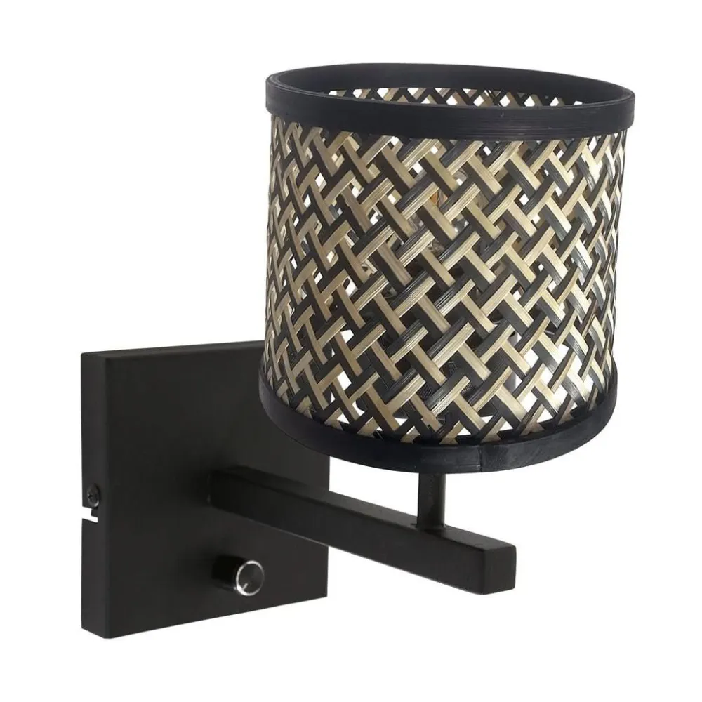 Applique Murale Bambou Noir Récent | Yara