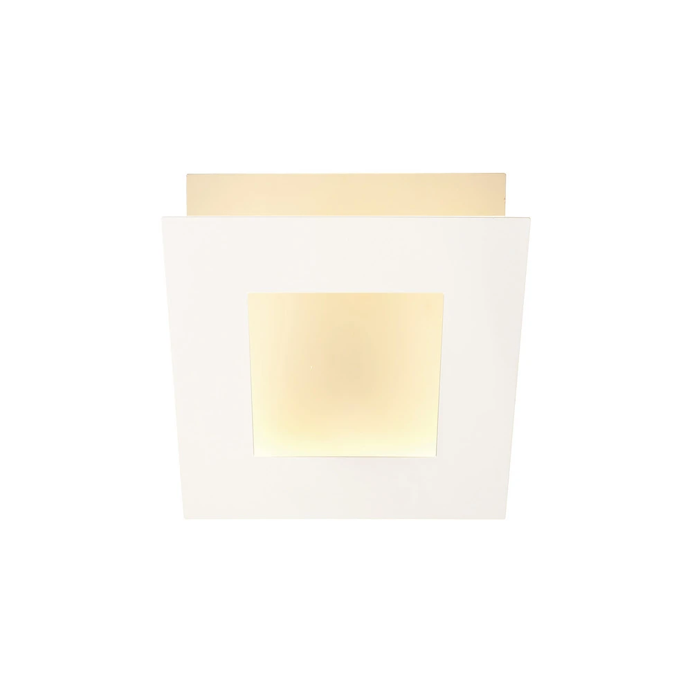Applique murale LED Dalia, blanc, 18 x 18 cm, aluminium pour salle de bain IP44