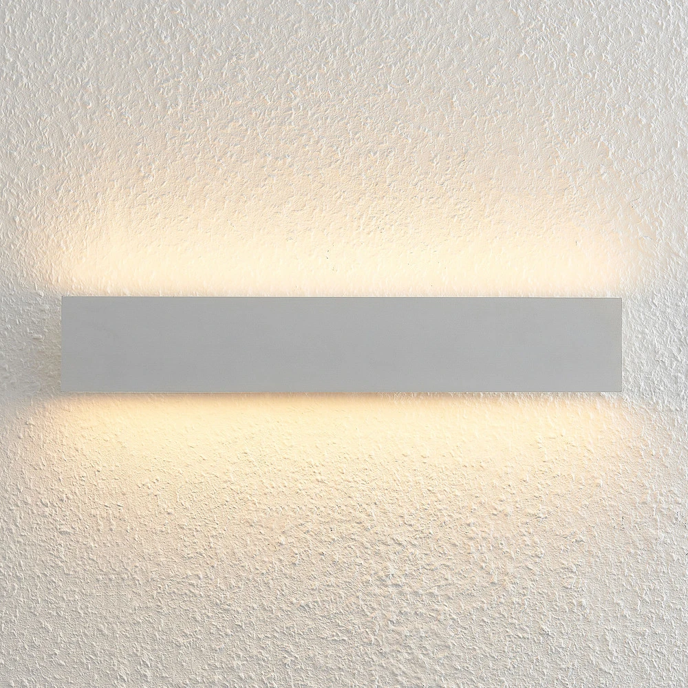 Applique murale LED Lindby Ignazia, 47 cm, blanc, métal Style moderne