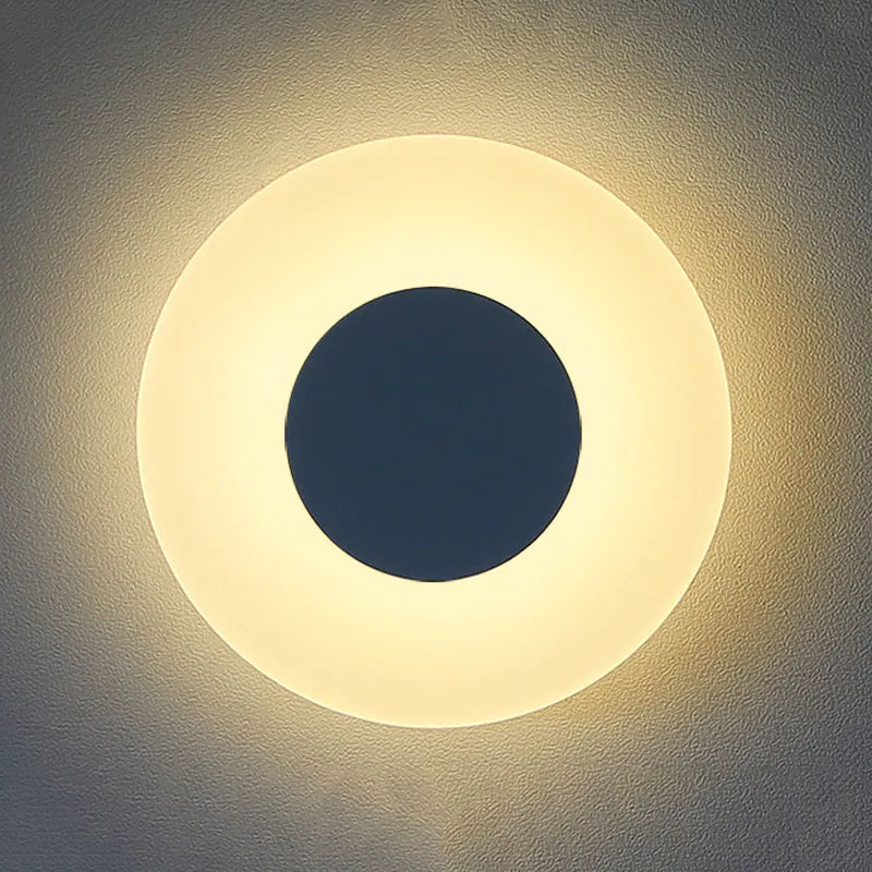 Applique murale LED minimaliste ultra fine en acrylique, lumière chaude/blanche/naturelle pour éclairage de lecture