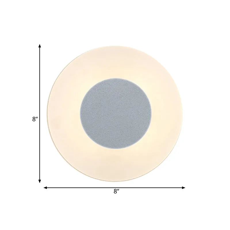 Applique murale LED minimaliste ultra fine en acrylique, lumière chaude/blanche/naturelle pour éclairage de lecture