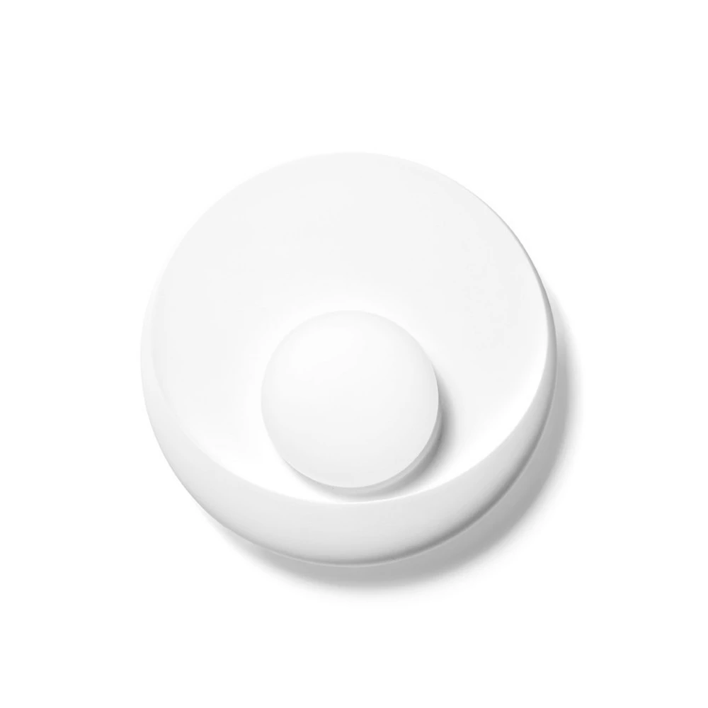 Applique murale Pitane, Ø 25 cm, blanc, plâtre, GX53 en laiton brossé