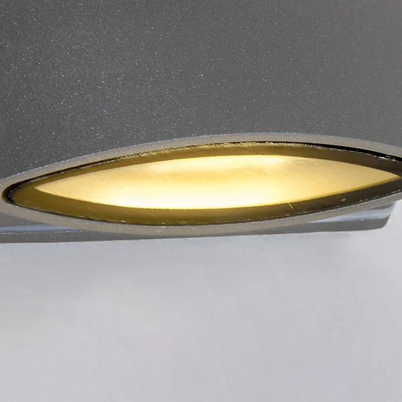 Applique murale ronde extérieure en aluminium, luminaire contemporain noir en blanc chaud/blanc pour miroir de salle de bain
