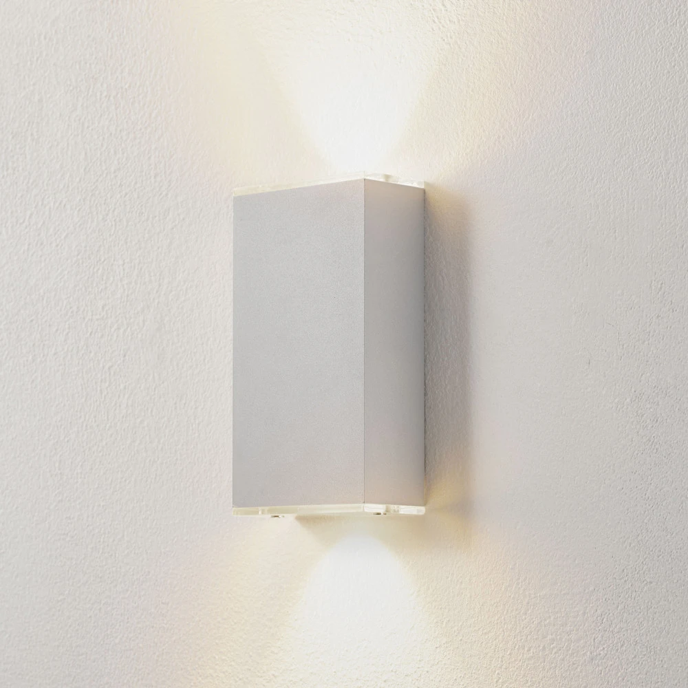 Applique pour couloir Lucande Anita applique LED argentée hauteur 17 cm