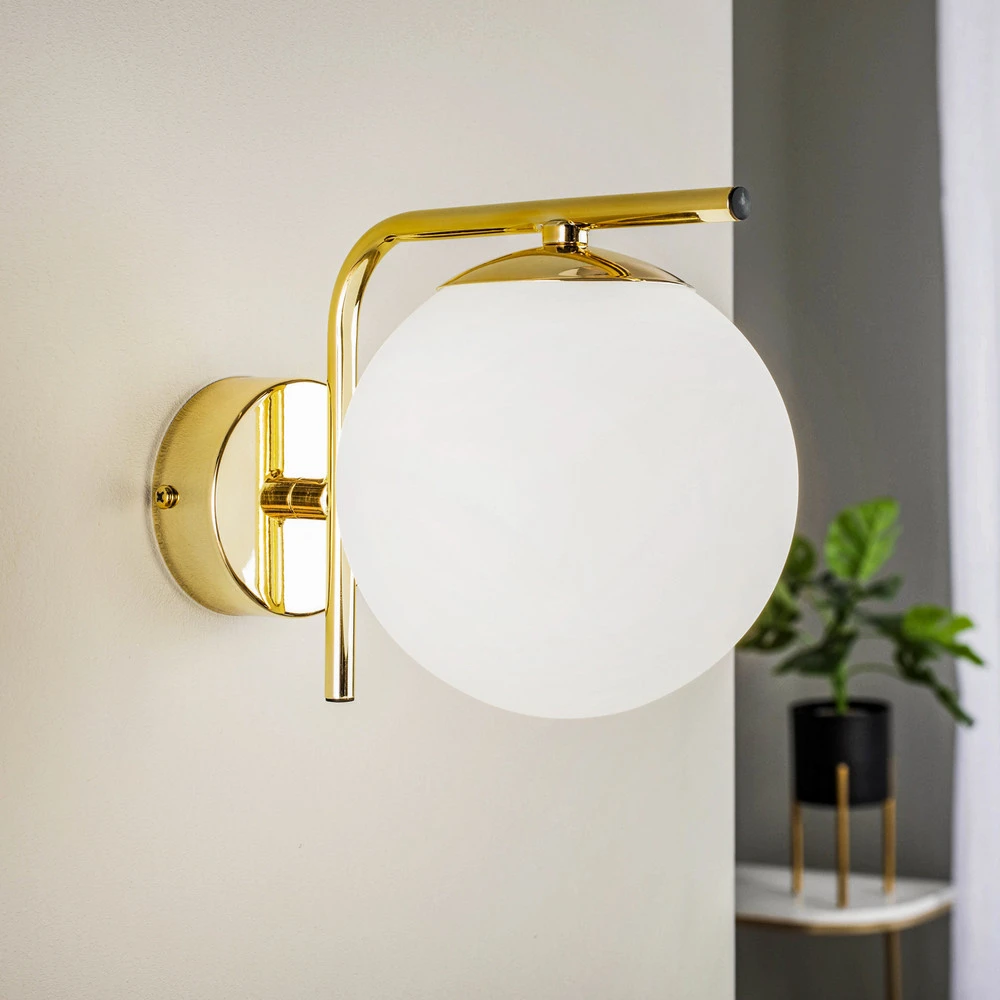 Certifié CE Applique Aurora, à une lampe, dorée