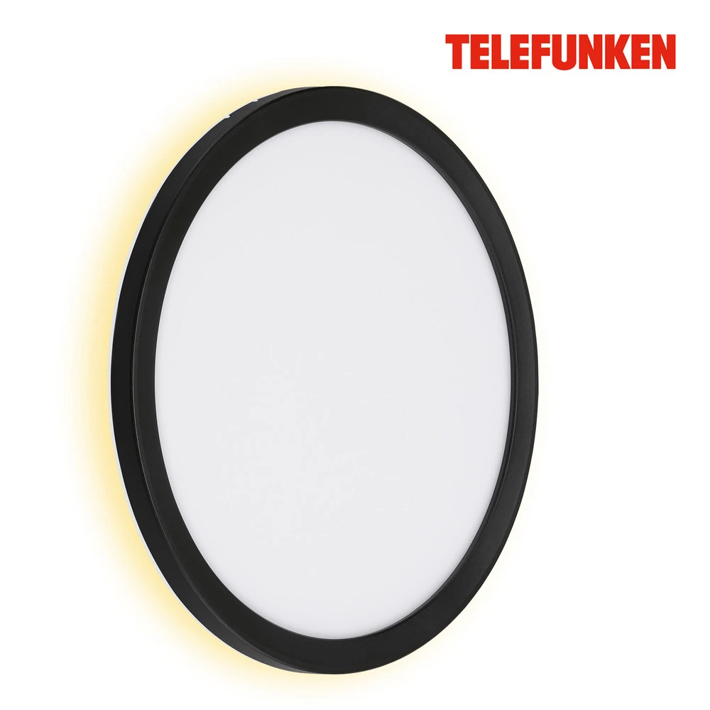 Certifié CE Applique d'extérieur LED Nizza, Ø 28cm, noir 4.000K