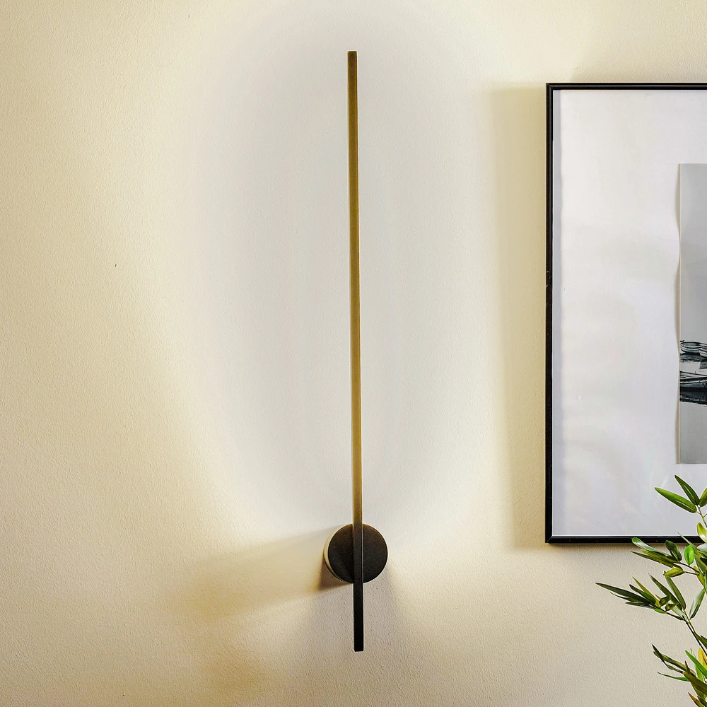 Certifié CE Applique LED Shanghai à 1 lampe 3 000 K noire
