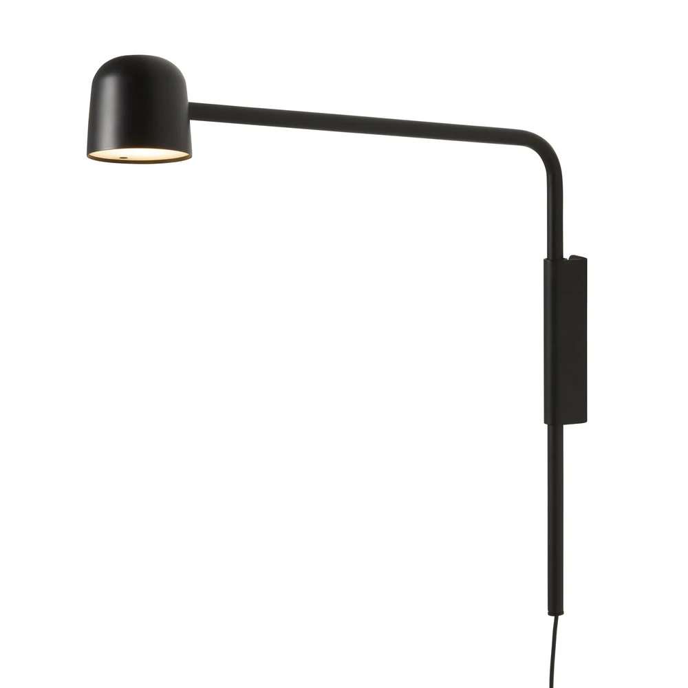 Certifié CE Applique murale LED Satellite de FRANDSEN, noir, saillie 47 cm