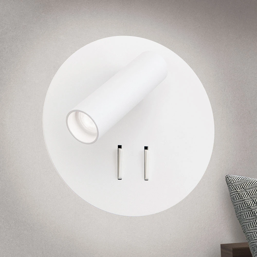 Design Contemporain Applique LED Lenny à 2 sources lumineuses, blanche