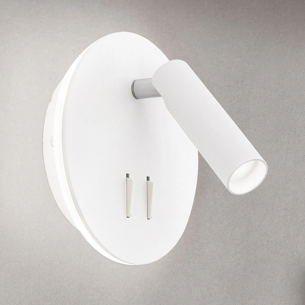 Design Contemporain Applique LED Lenny à 2 sources lumineuses, blanche