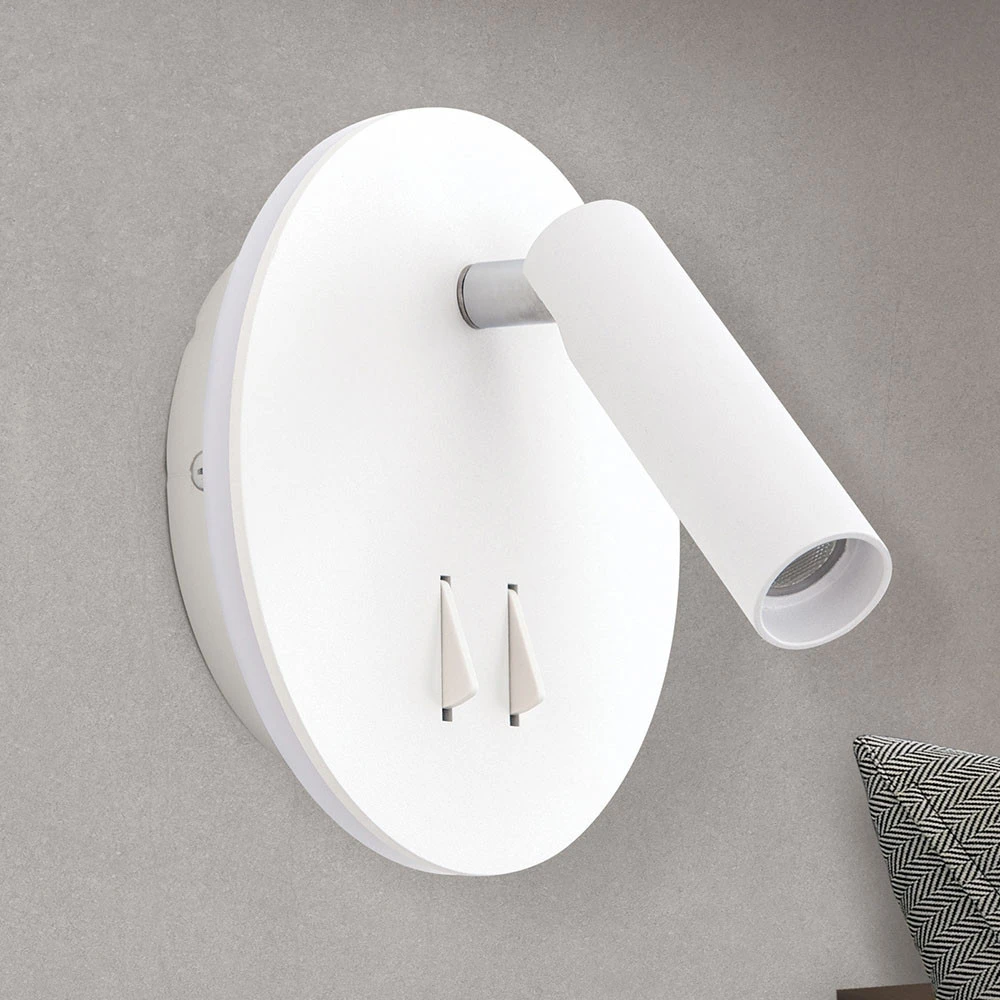Design Contemporain Applique LED Lenny à 2 sources lumineuses, blanche