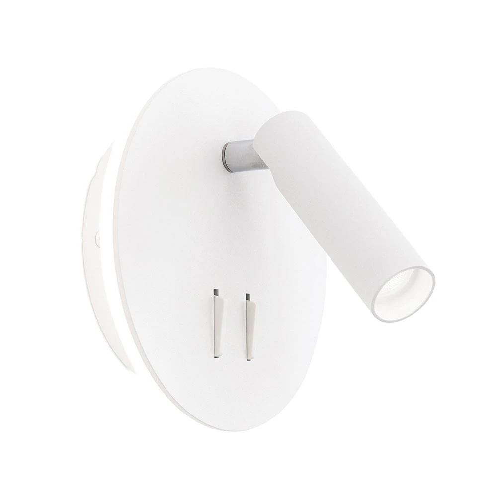 Design Contemporain Applique LED Lenny à 2 sources lumineuses, blanche