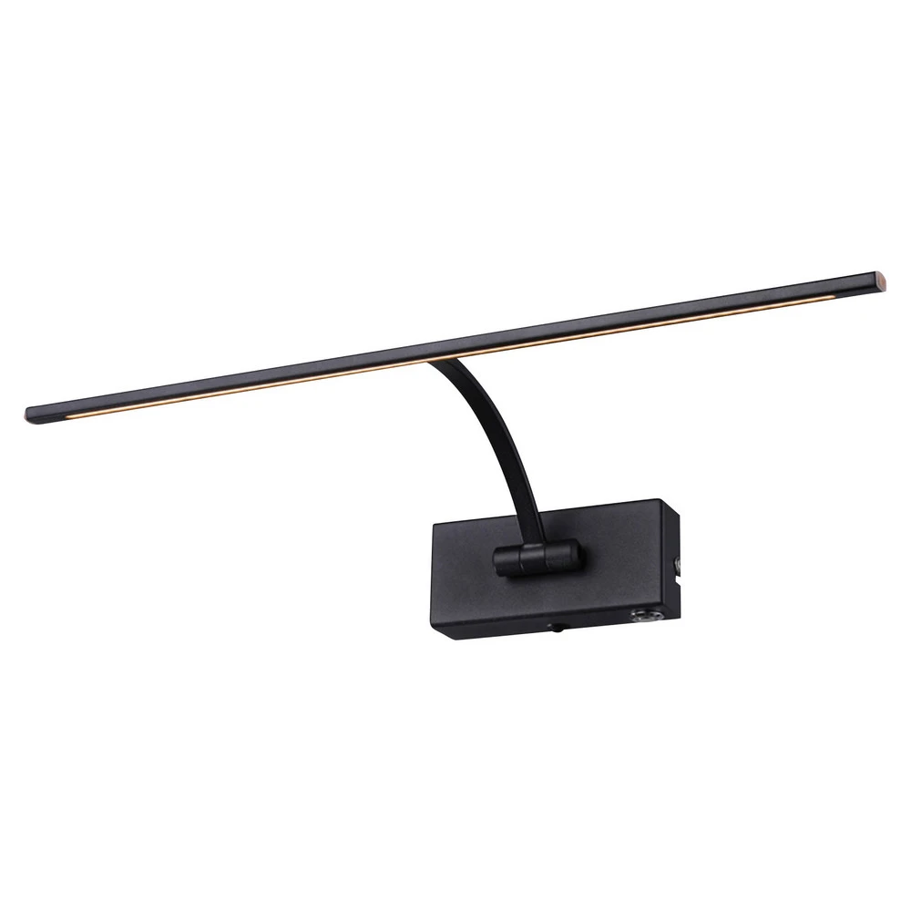 Design Contemporain Applique LED Matisse, largeur 45 cm, noire