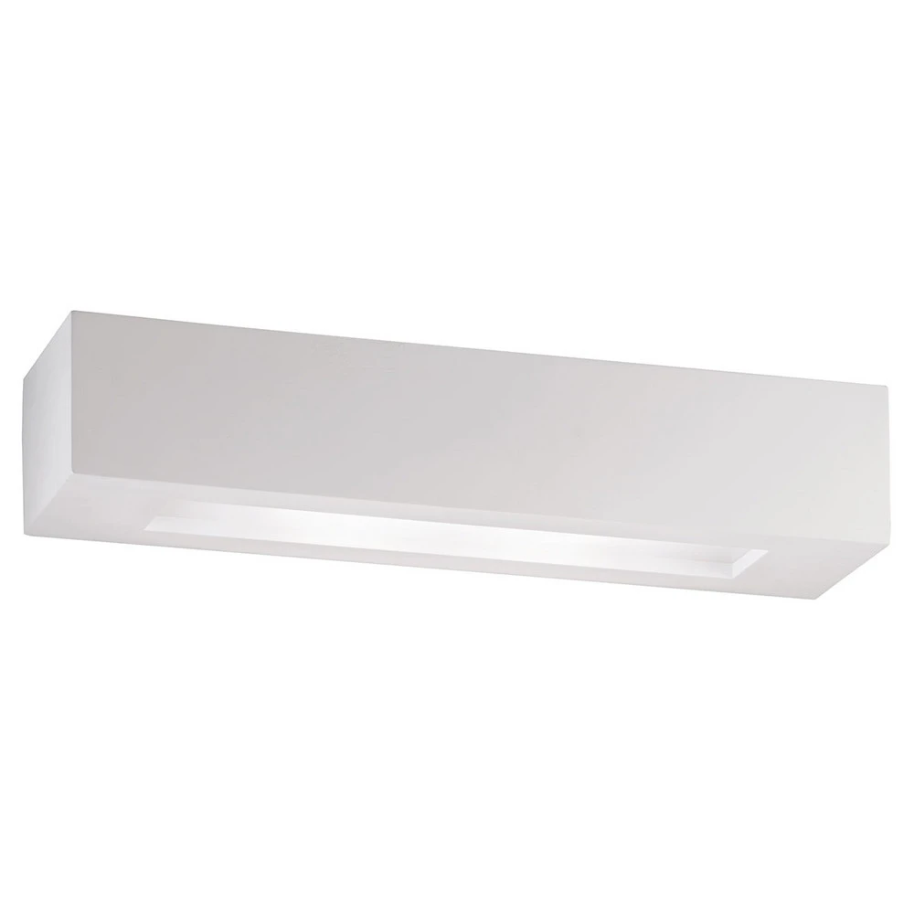 Design Contemporain Applique murale Candida en plâtre, blanc