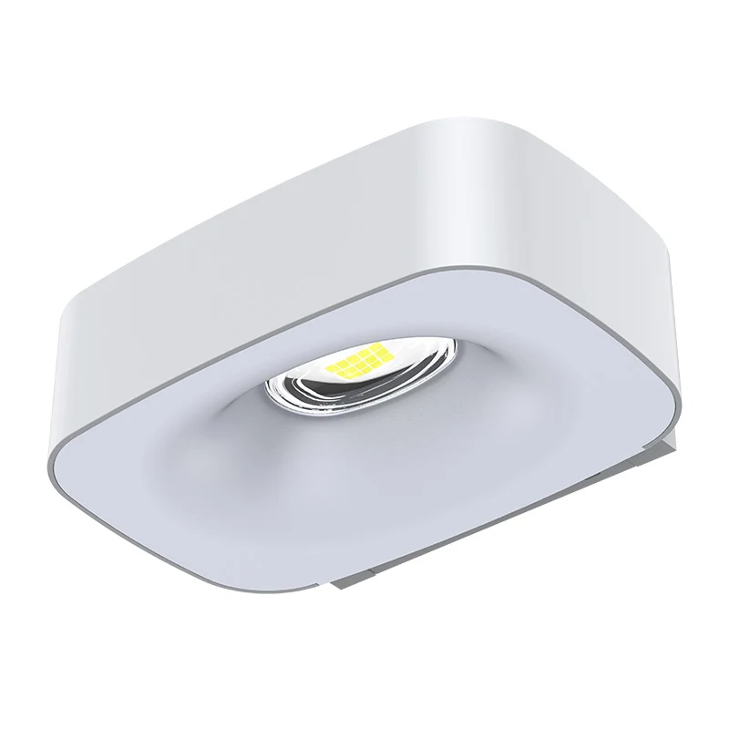 Design Contemporain Applique murale solaire haut/bas 700lm blanche
