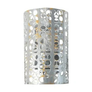 Design Contemporain Applique perforé métal, aluminium,or 10,01 cm.