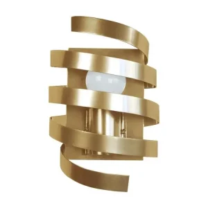 Design Contemporain BARBER POLE - Applique géométrique métal doré