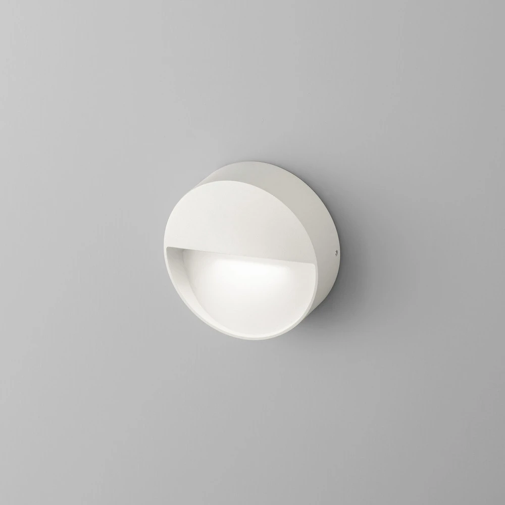 Egger Vigo applique LED avec IP54, blanche en verre opalin