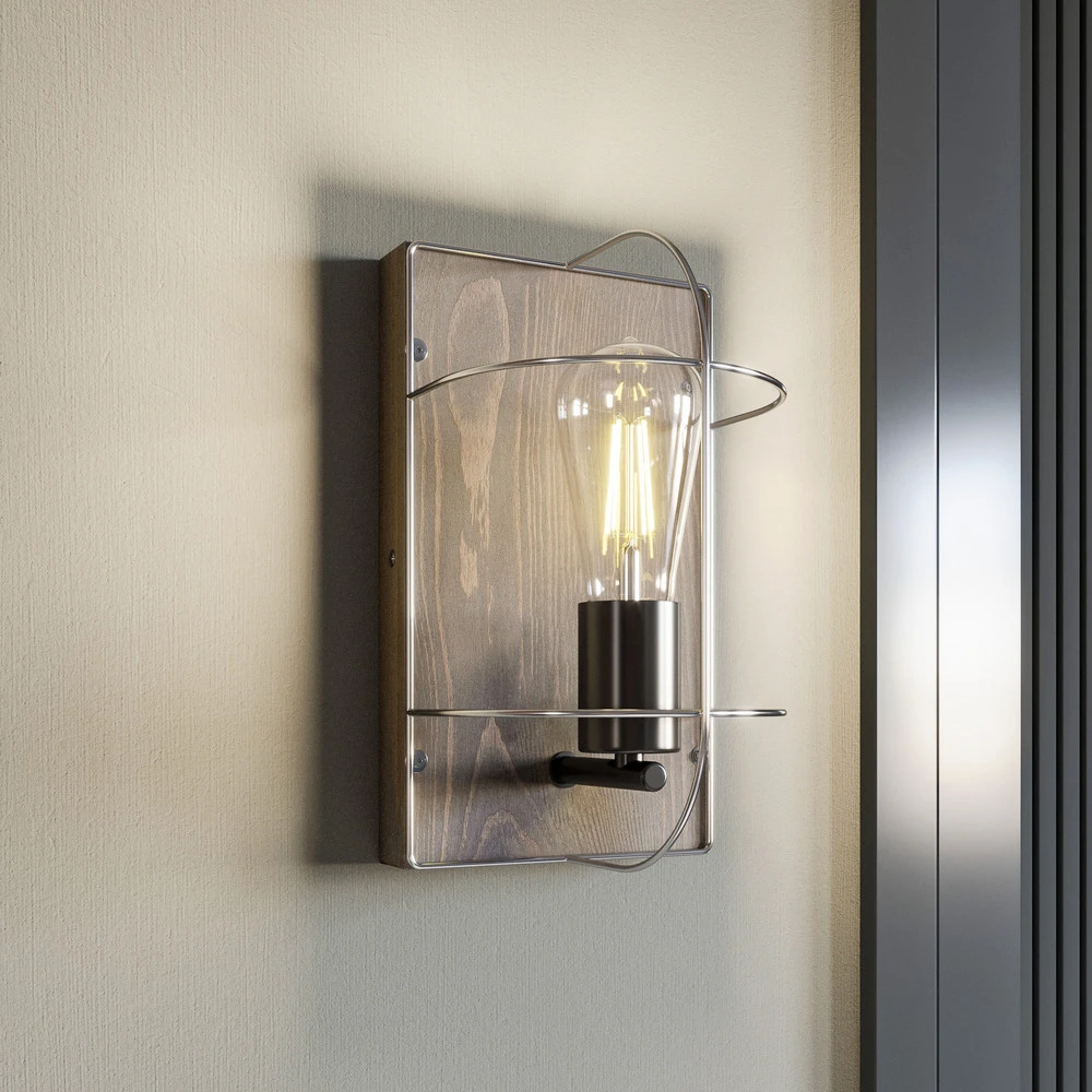 Envostar Neptuna applique murale, pin/métal, 1 lampe - Montage Facile