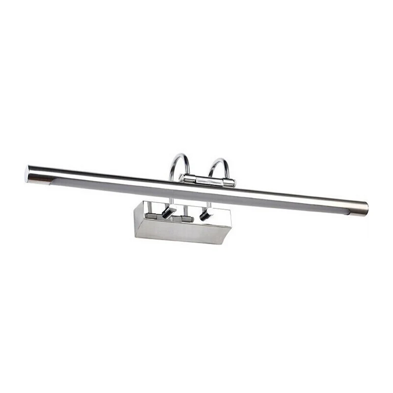 Lampe de vanité en acier inoxydable en forme de tube Simplicity LED Chromé Applique murale