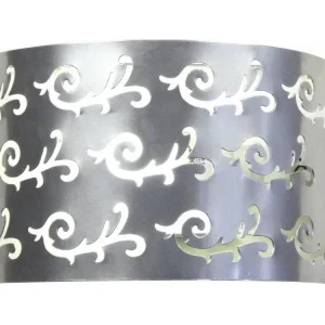 LYS - Applique demi cylindrique métal aluminium avec ampoule LED incluse