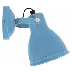 MANHATTAN - Applique articulé métal bleu en laiton brossé