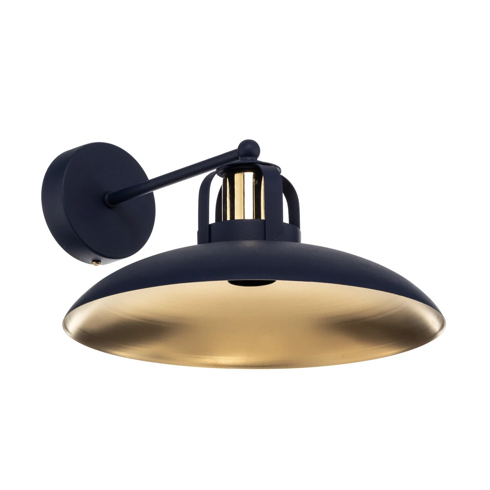 Étanche IP44 Applique Felix, bleue/dorée