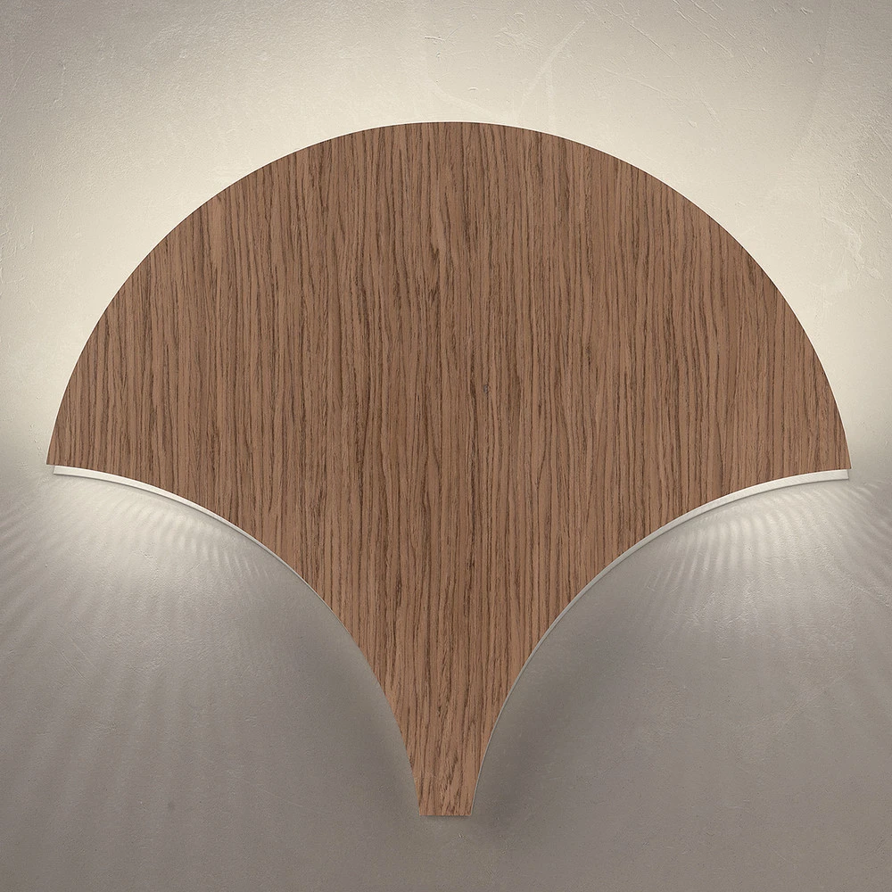 Étanche IP44 Applique LED Palm, noyer