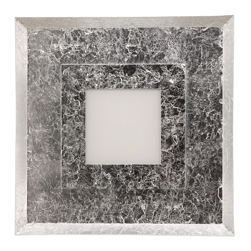 Étanche IP44 Applique LED Window, 39x39 cm, argentée