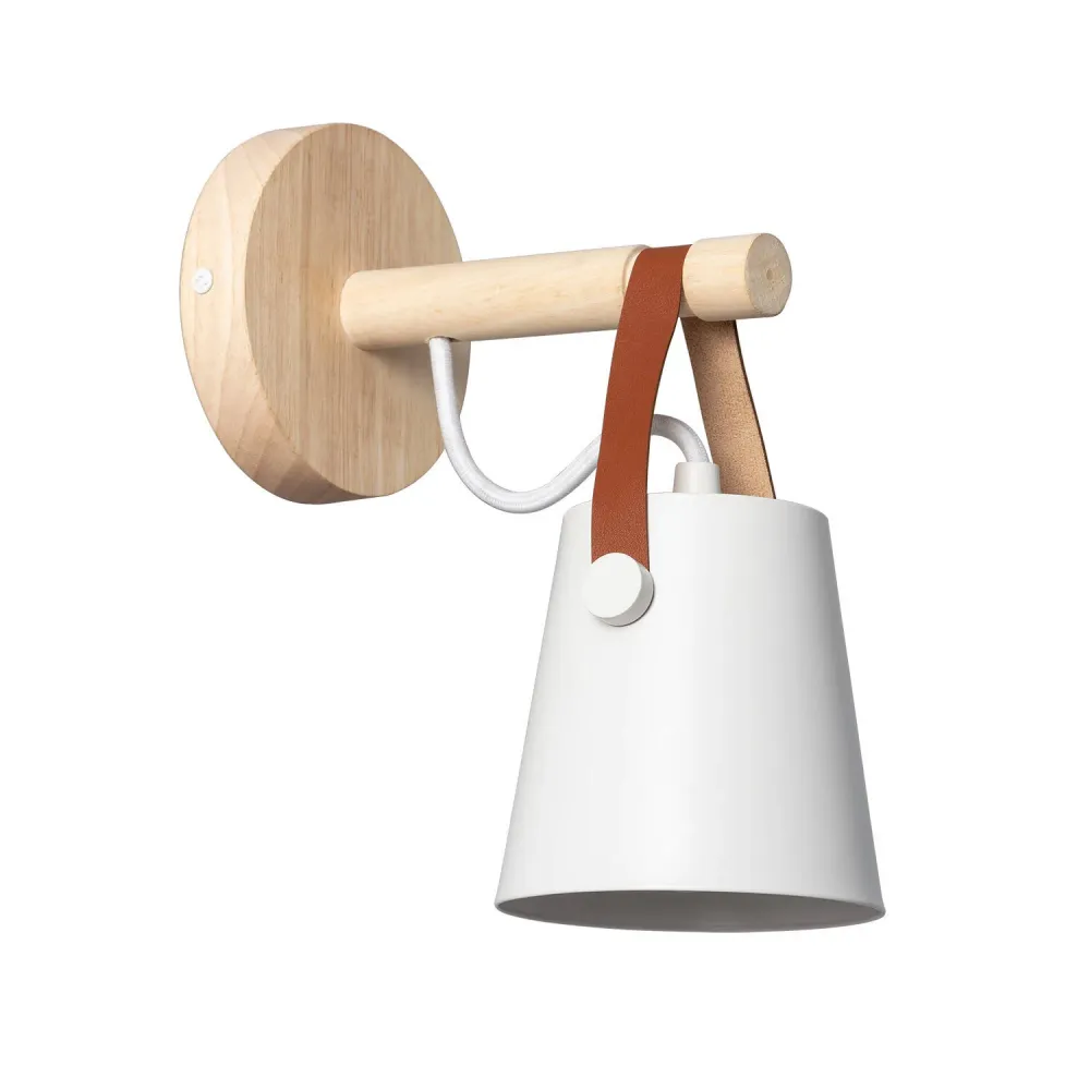 Étanche IP44 Applique murale en bois et acier avec éclairage LED Tynset
