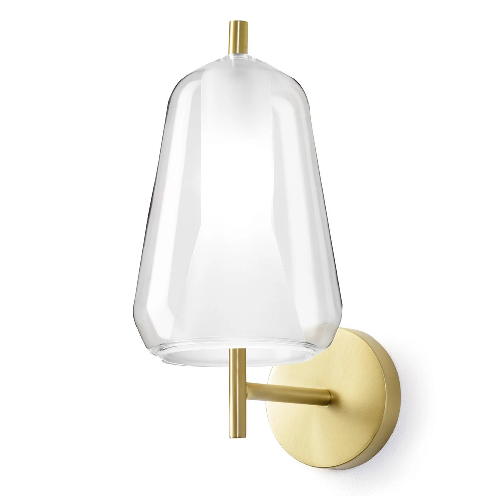 Étanche IP44 Applique X-Ray, compact abat-jour Ø14cm transparente