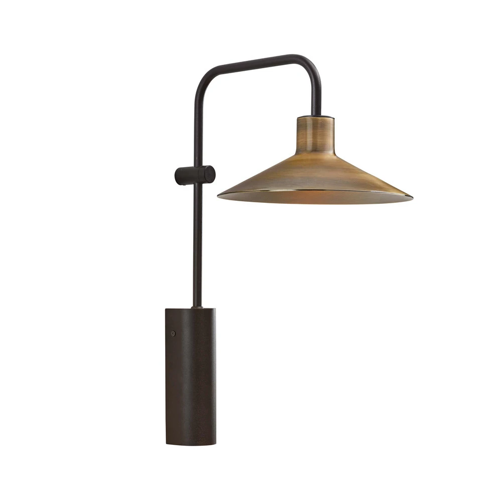 Étanche IP44 Bover Platet A02 applique LED interrupteur, laiton