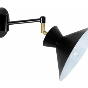 Étanche IP44 LEEDS - Applique articulé métal noir