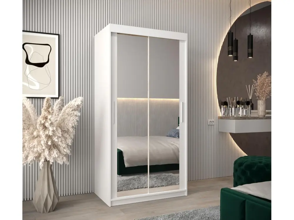 Système ARMOIRE TOKYO 3 DE PUERTAS CORREDERAS 200/100/62 2 puertas (Blanco/Blanco)