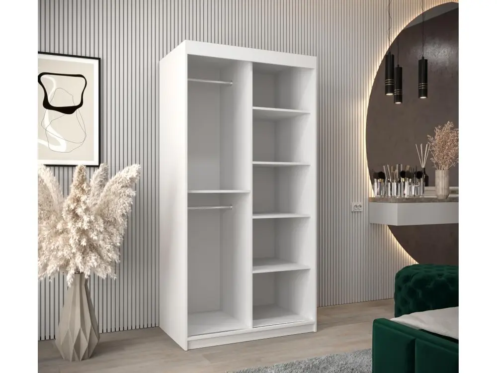Système ARMOIRE TOKYO 3 DE PUERTAS CORREDERAS 200/100/62 2 puertas (Blanco/Blanco)