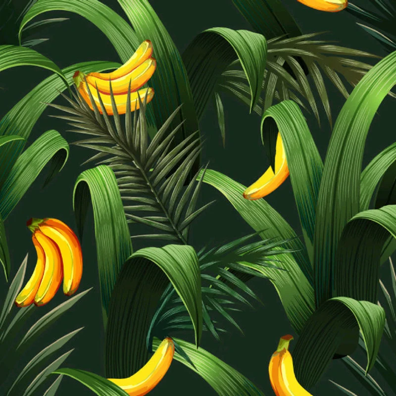 Autocollant Mural à motif de feuilles de couleur claire, imperméabilisant, Art Mural de pièce intérieure tropicale facile...