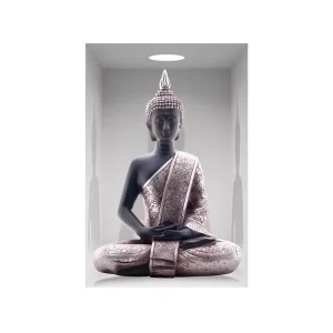 Décoratif Premium Autocollant Mural GRANDE NICHE BOUDDHA